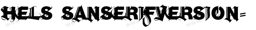 hels sanserifVersion字体转换